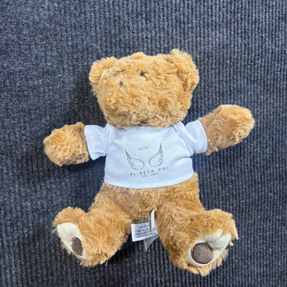 The Bear Factory Plush Unisex Small Brown Pi Beta Phi Sorority Angel Wing Bear